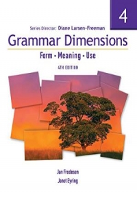 Grammar Dimensions 4 Form  Meaning  and Use 4th Edition