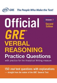 Official GRE Verbal Reasoning Practice Questions Volume 1 2nd Edition