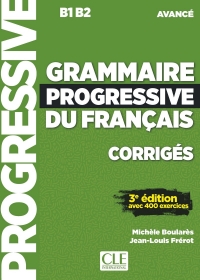 Grammaire progressive du français  Niveau avancé B1/B2 سیاه سفید