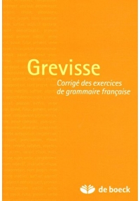 Grevisse Corrige Des Exercices De Grammaire