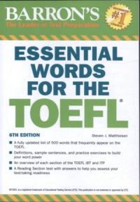BARRONS Essential Words for the TOEFL 6th Edition