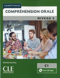 Compréhension orale 4  Niveau C1  Livre + CD 2ème édition سیاه سفید