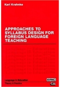 Approaches to Syllabus Design for Foreign Language Teaching