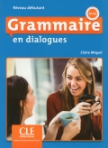 Grammaire en dialogues Niveau débutant (A1/A2) Livre + CD 2ème édition رنگی