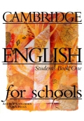 Cambridge English for Schools 1