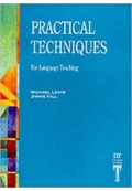 Practical Techniques for Language Teaching