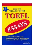 How to Prepare for the TOEFL Essays
