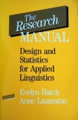 The Research Manual Design and Statistics for Applied Linguistics