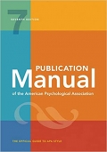 Publication Manual of the American Psychological Association 7th Edition